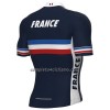 Completo Maglia + Pantaloncino con bretelle 2022 Nazionale Francia Manica Corta Blu
